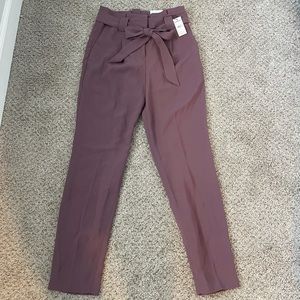 Express tie waist mauve purple pants